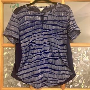 Calvin Klein blue patterned top